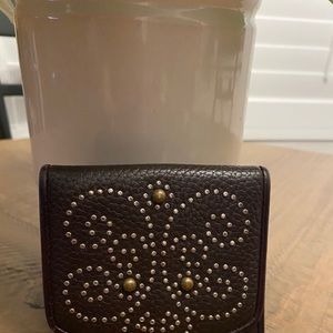 Compact Wallet by Brighton. Brown Leather.